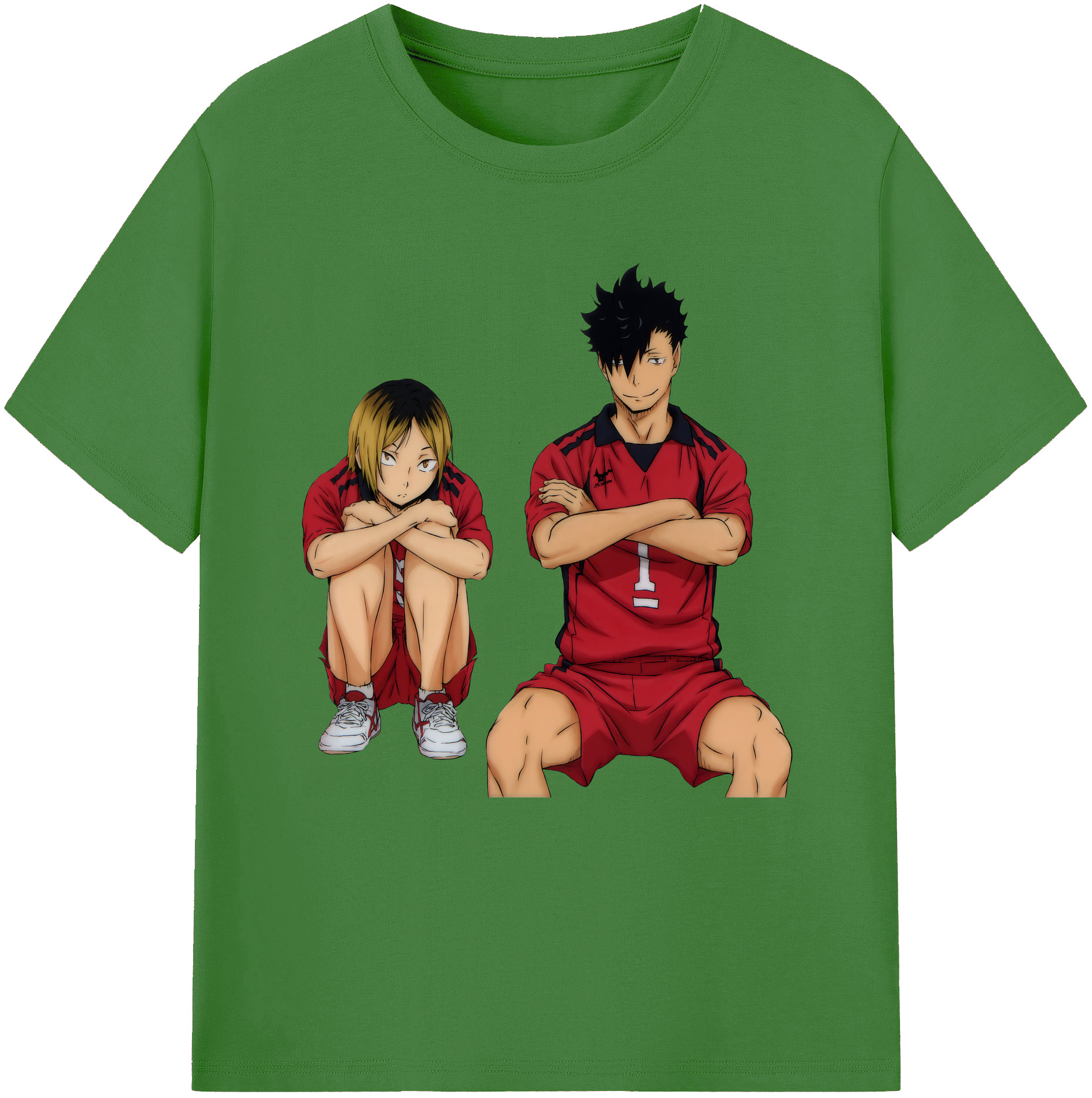 （画像用） ハイキュー!! Haikyu!! レディースカジュアルプリントTシャツ（綿100％）